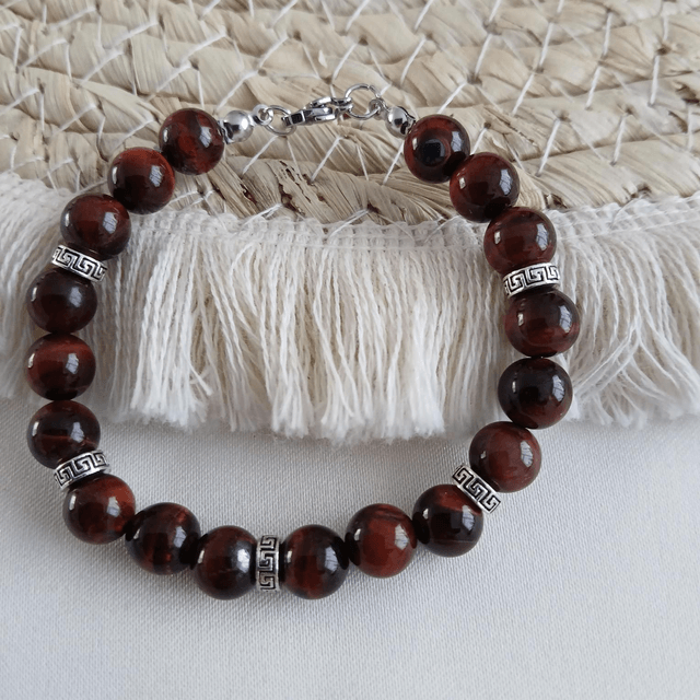 Dames armband rode Tijgeroog (1.028)