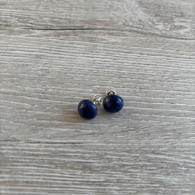Elegante dames oorstekers Sodaliet - 925 zilver (9.025)