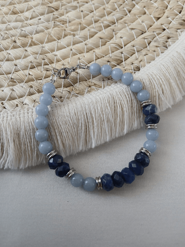 Dames armband Angeliet & Sodaliet met zilverkleurig RVS (1.264)