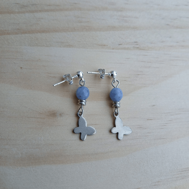 Oorbellen "Blue Wings" met Sodaliet (3.033)