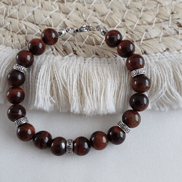 Dames armband rode Tijgeroog (1.028)