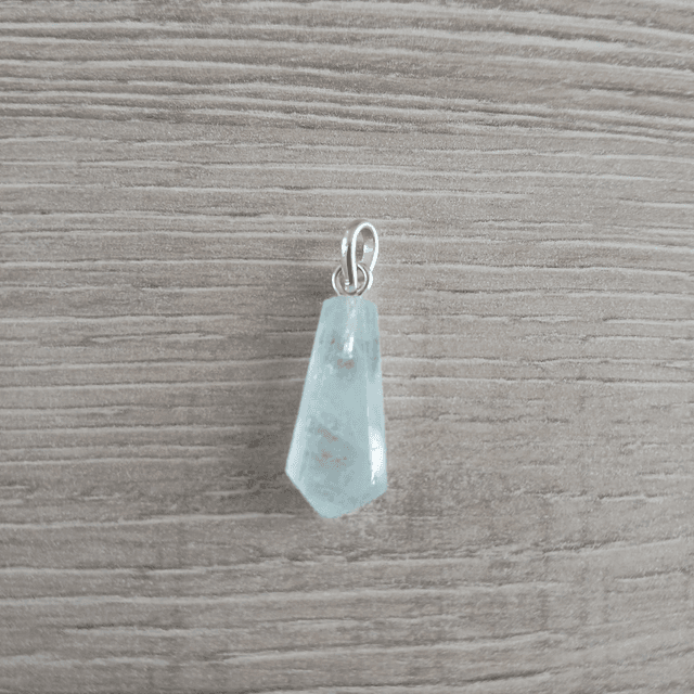Dames hanger Aquamarijn - 925 zilver (9.008)