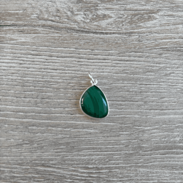 Dames hanger Malachiet - 925 zilver (9.022)