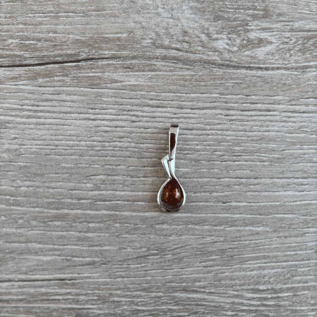 Dames hanger &quot;Fantasy&quot; met Barnsteen - 925 zilver (9.019)