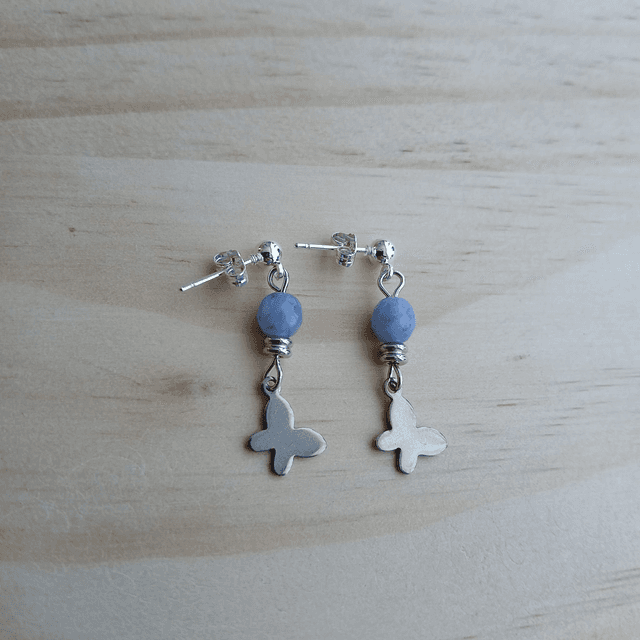 Oorbellen &quot;Blue Wings&quot; met Sodaliet (3.033)