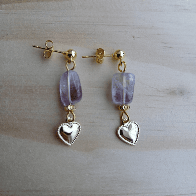 Oorbellen &quot;Golden Glow&quot; met Ametrien (3.028)