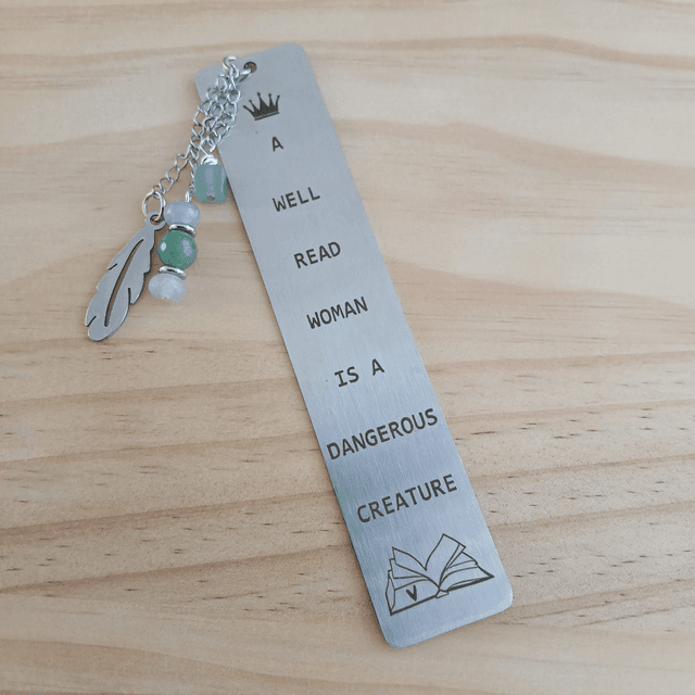 Boekenlegger Aventurijn – RVS met bedel (4.033)