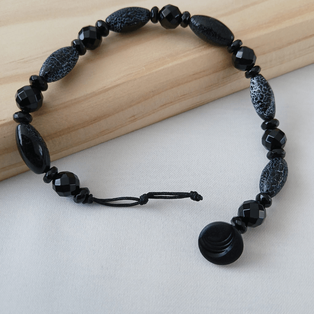 Heren armband Weathering Agaat en Onyx (2.053)